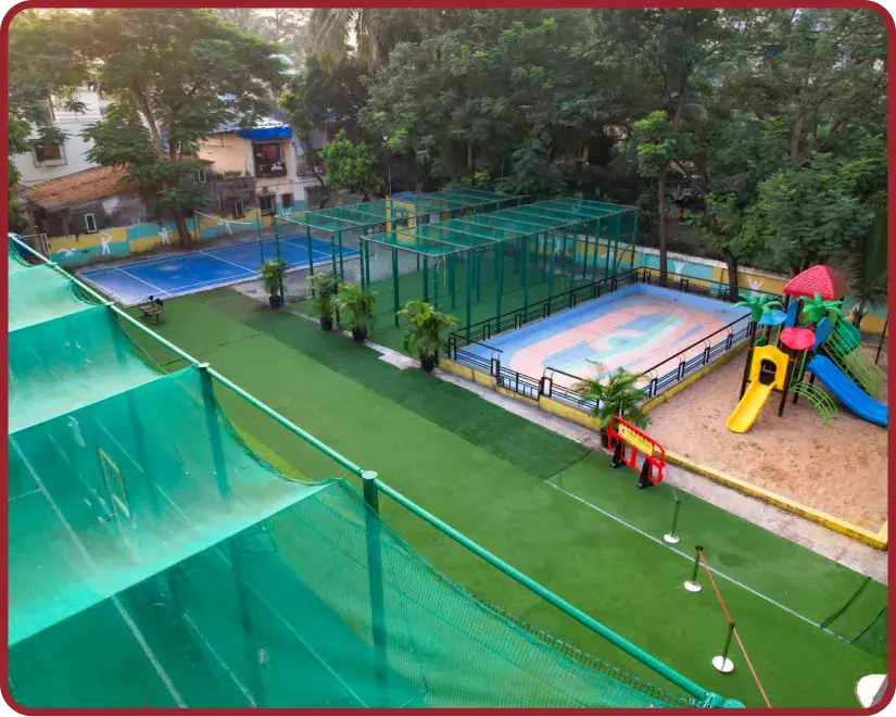 The Borivali lush, green campus.