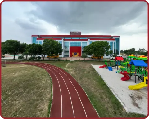 A lush campus for Gohana Road.