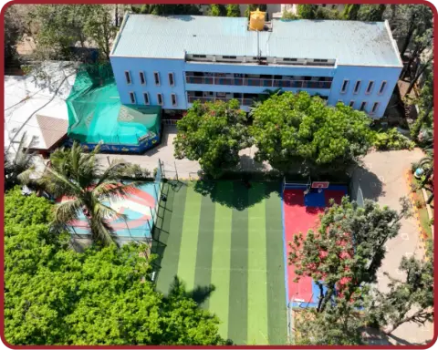 The Jalahalli lush, green campus.