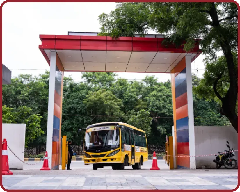 Langar Houz has a lush, green campus.