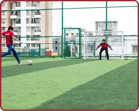 The New Town lush, green campus.