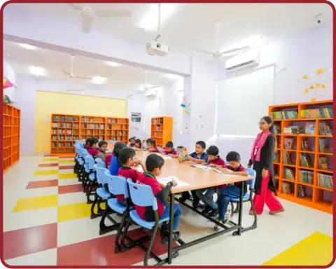 Our library is a quiet space