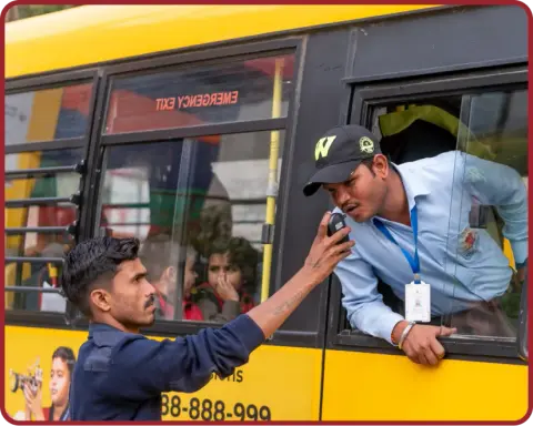 Panathur Road's safe campus and transport
