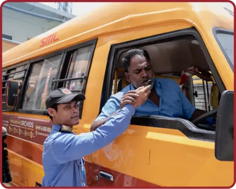 Rajajinagar's secure campus and transport