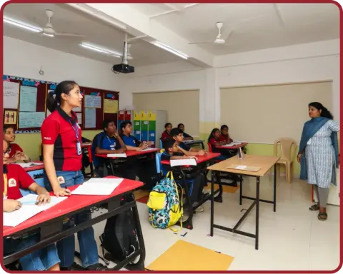 Learn in a smart classroom