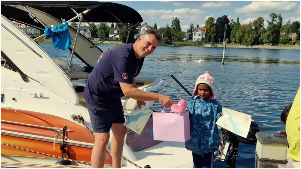 Orchids first grader Mannem Nagasai Aashritha triumphs in Germany’s 6.3km open water swimming event
